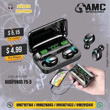 Audífonos F9-5 AMC-674