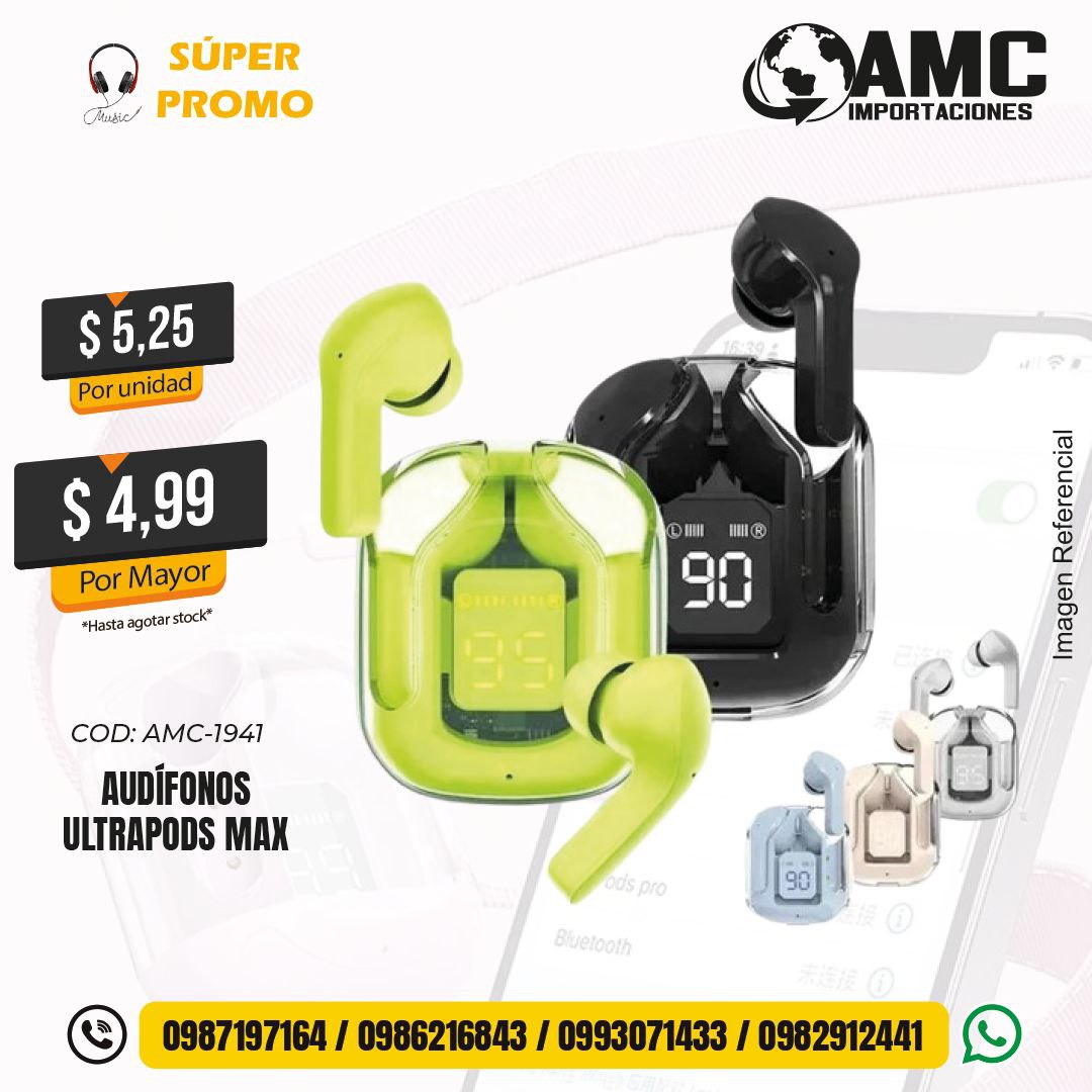 Audífonos ultrapods Max  AMC-1941