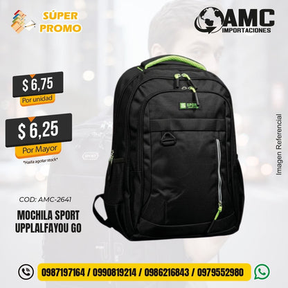 Mochila sport UP/PLALFA/YOU GO AMC-2641
