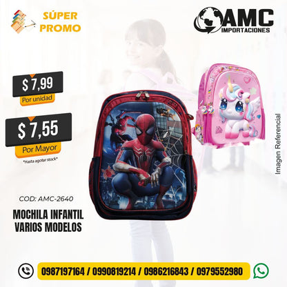Mochila infantil varios modelos  AMC-2640