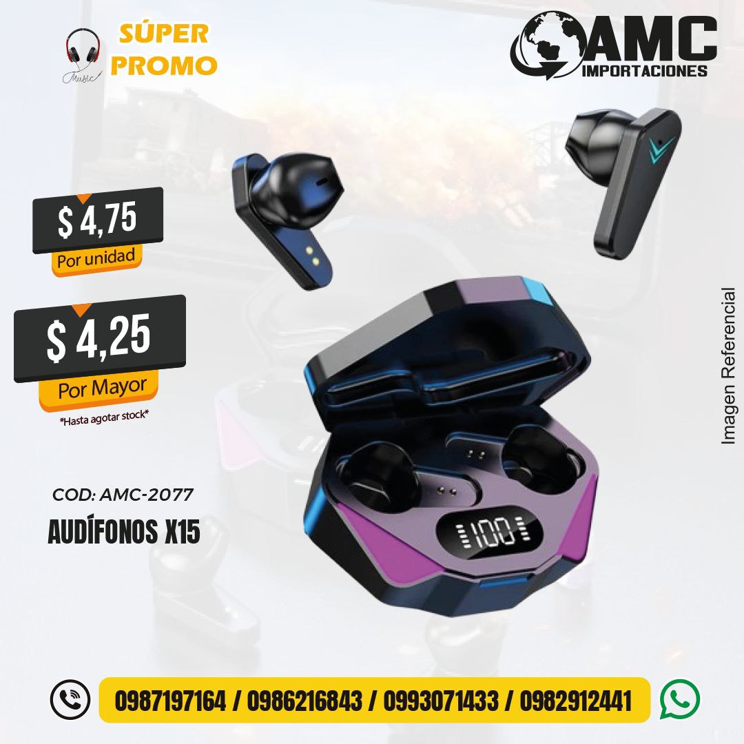 Audífonos X15 AMC-2077