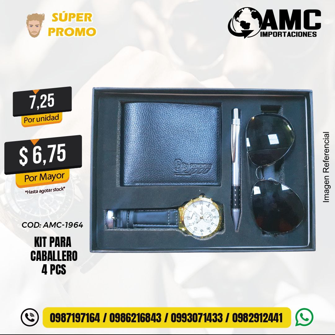 Kit para caballero de 4 pcs AMC-1964