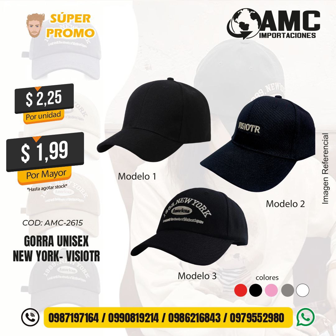 Gorra unisex New York - Visiotr  AMC-2615