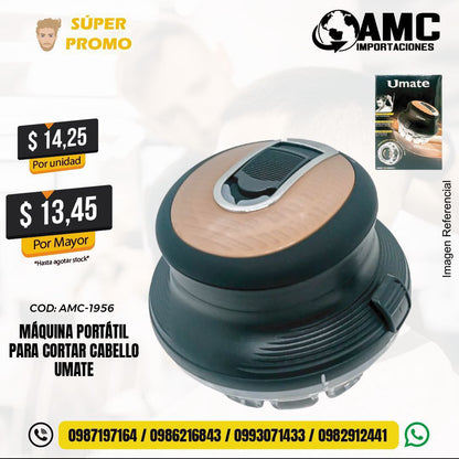 Máquina portátil para cortar cabello umate AMC-1956