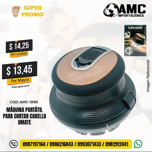 Máquina portátil para cortar cabello umate AMC-1956