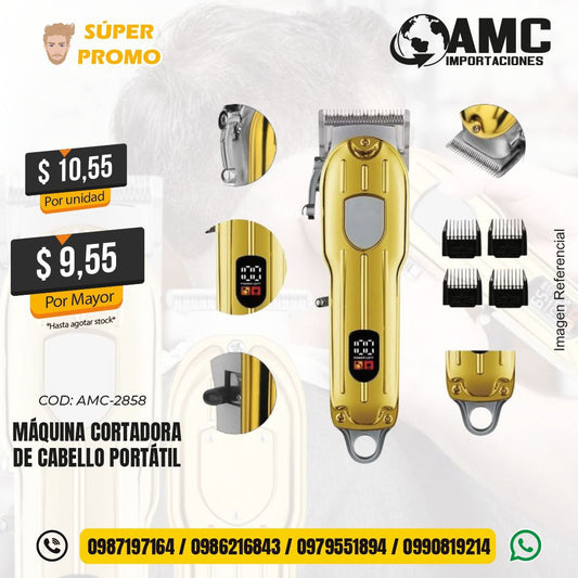 Máquina Cortadora de Cabello Portátil  AMC-2858