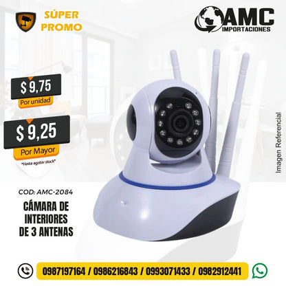 Cámara de interiores de 3 antenas AMC-2084
