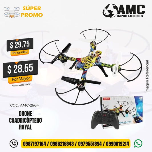 Drone Cuadricóptero Royal AMC-2864