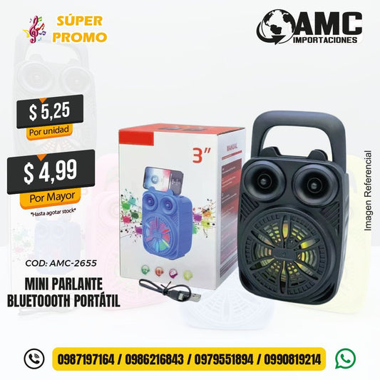 Mini parlante bluetooth portátil AMC-2655