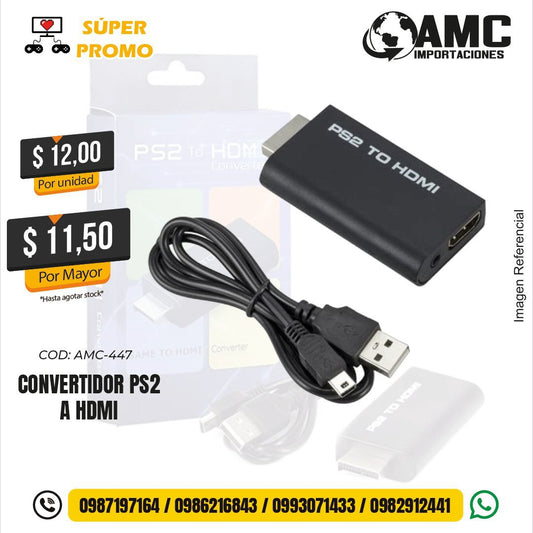 Convertidor de PS 2 a HDMI  AMC-447