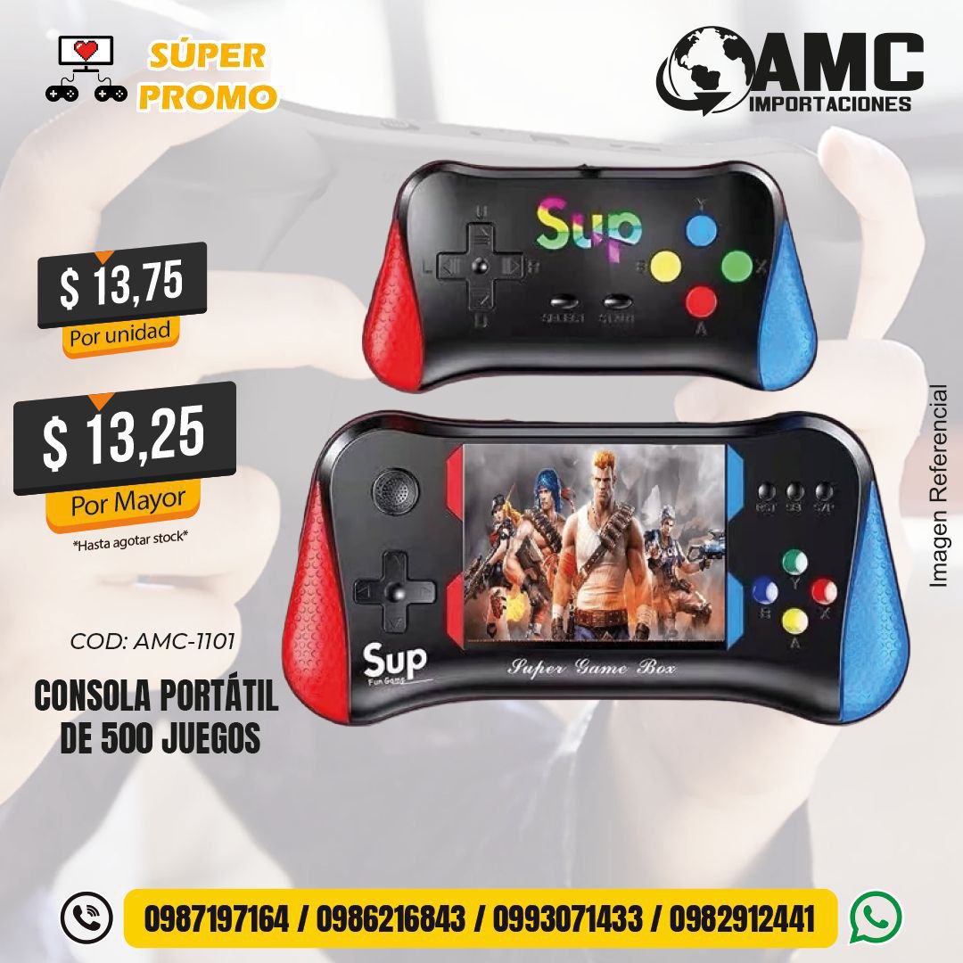 Consola portátil de 500 juegos AMC-1101