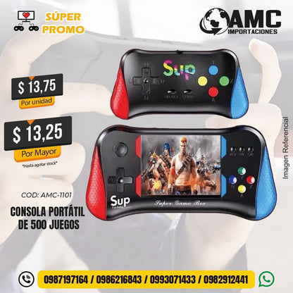 Consola portátil de 500 juegos AMC-1101