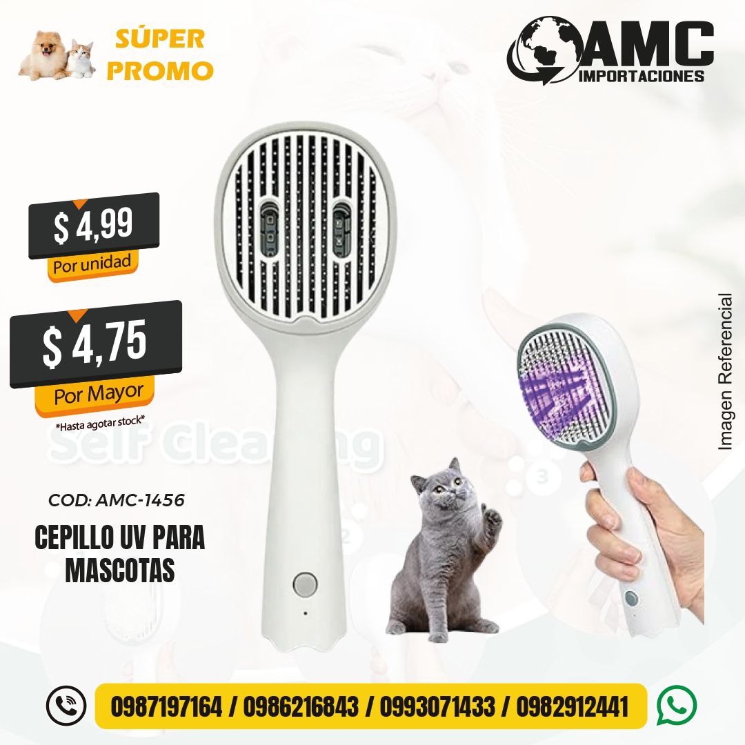 Cepillo uv para mascotas AMC-1456