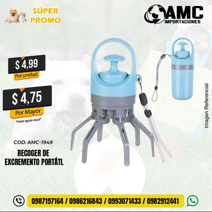 Recogedor de excremento portátil AMC-1949