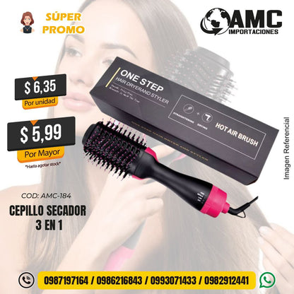 Cepillo secador 3 en 1  AMC-184