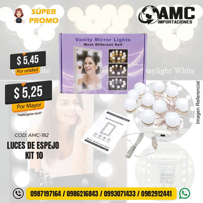 Luces de espejo kit 10 AMC-182