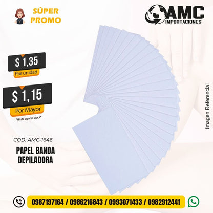 Papel banda depiladora Código AMC-1646