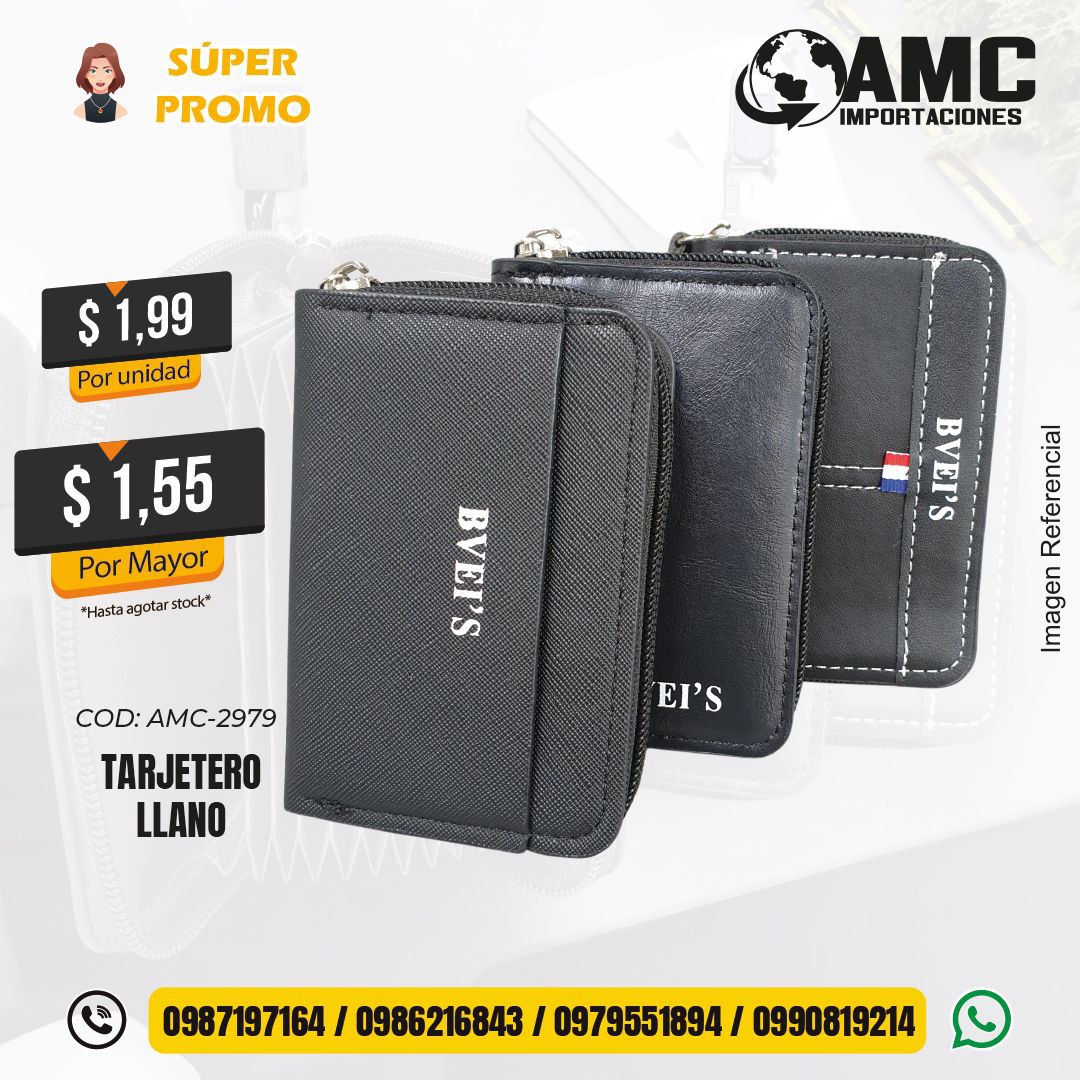 Tarjetero llano  AMC-2979