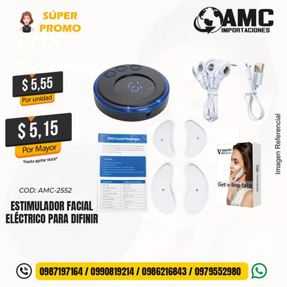 Estimulador facial eléctrico para definir AMC-2552