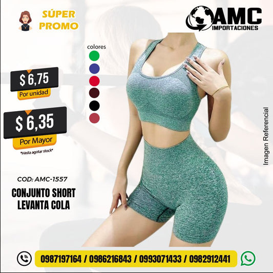 Conjunto short levanta cola AMC-1557