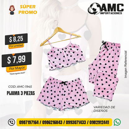 Pijama 3 piezas AMC-1945