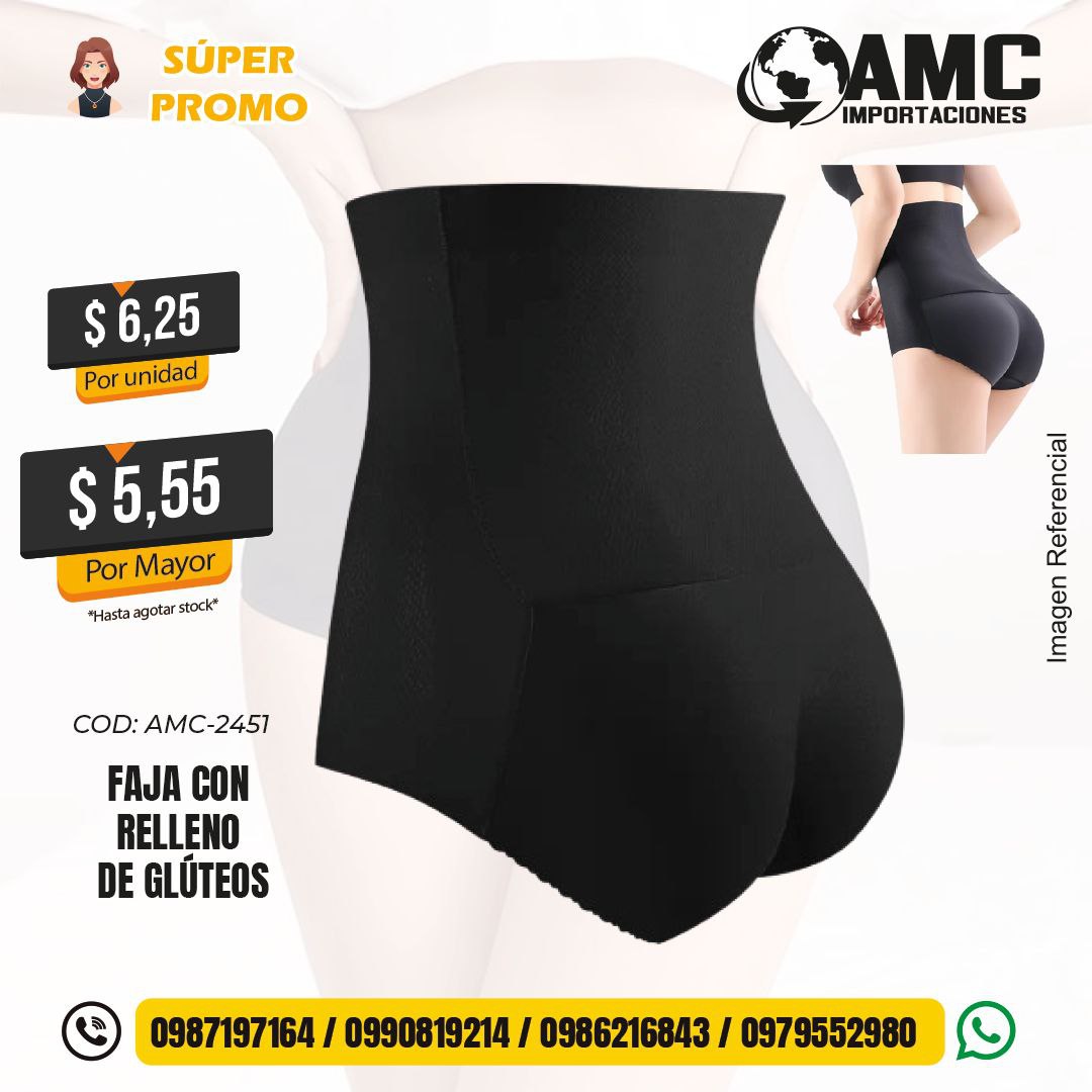 Faja con relleno de glúteos AMC-2451
