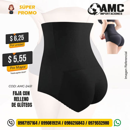 Faja con relleno de glúteos AMC-2451