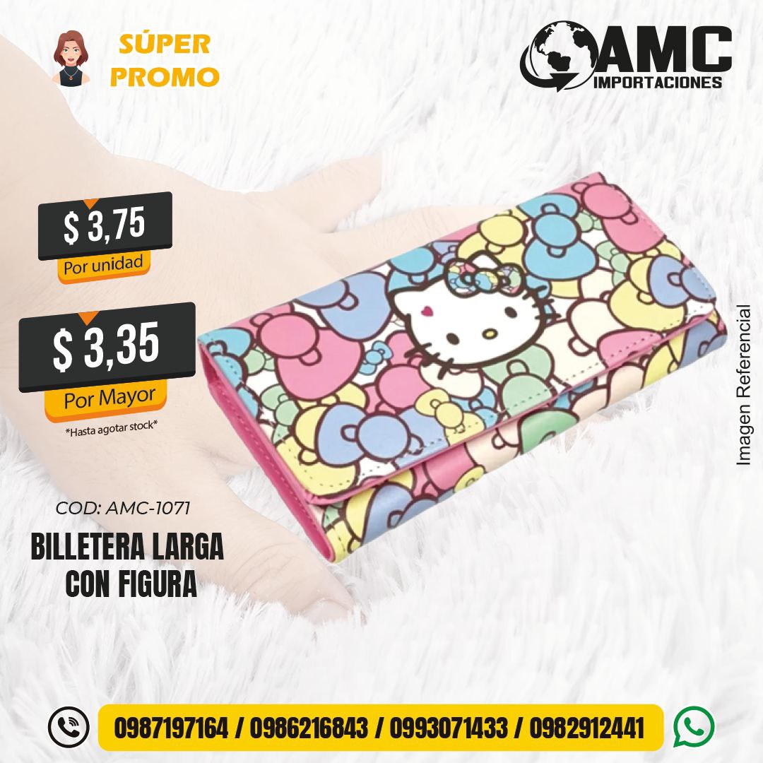 Billetera Larga con Figura AMC-1071