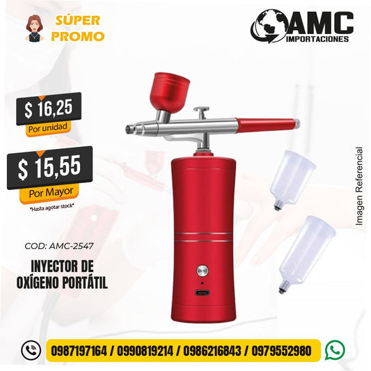 Inyector de oxígeno portátil AMC-2547