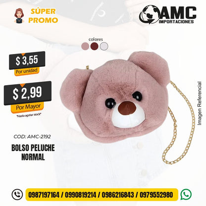 Bolso peluche normal AMC-2192