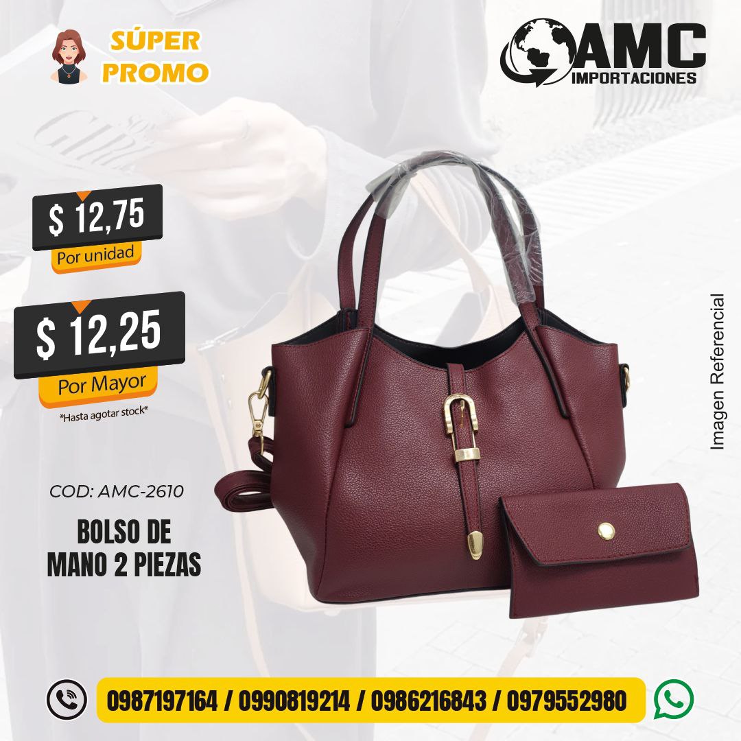 Bolso de mano 2 piezas AMC-2610