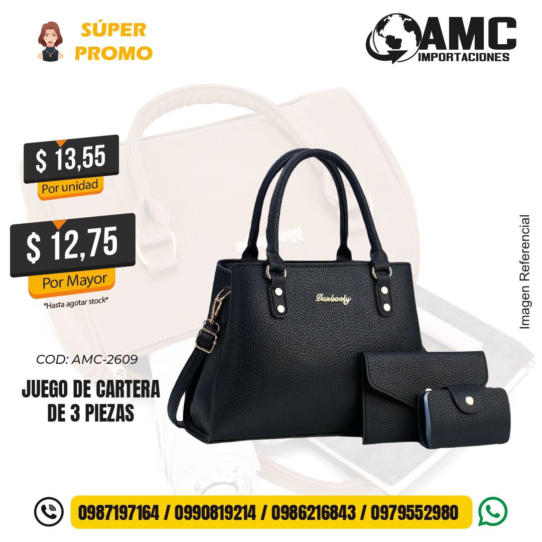 Juego de cartera de 3 piezas AMC-2609
