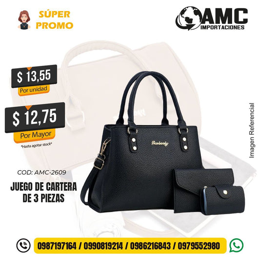 Juego de cartera de 3 piezas AMC-2609