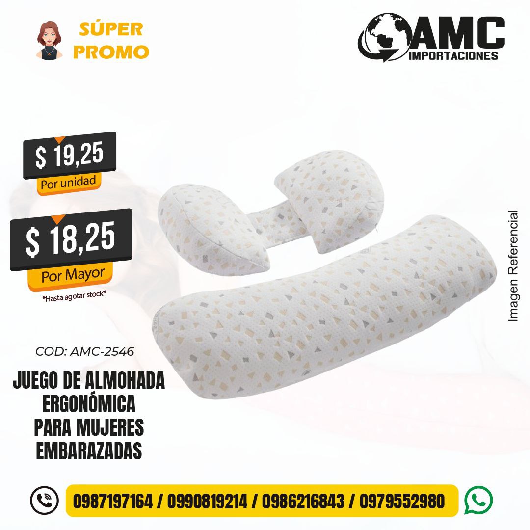 Juego de almohada ergonómica para mujeres embarazadas AMC-2546