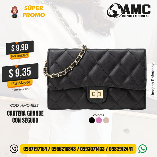Cartera grande con seguro AMC-1825