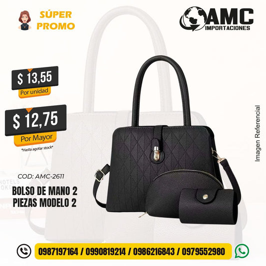 Bolso de mano 2 piezas modelo 2 AMC-2611