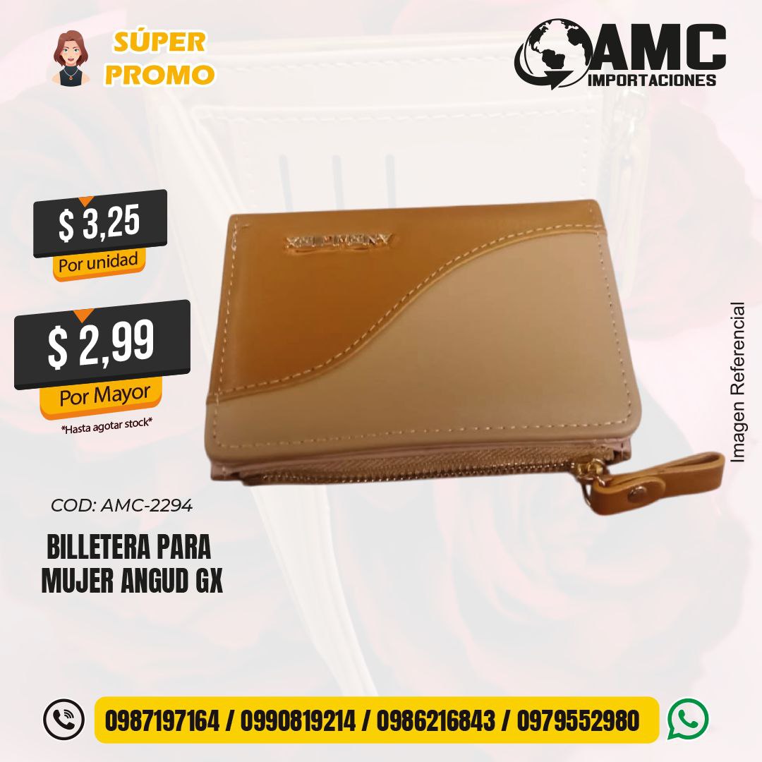 Billetera para mujer angud gx AMC-2294