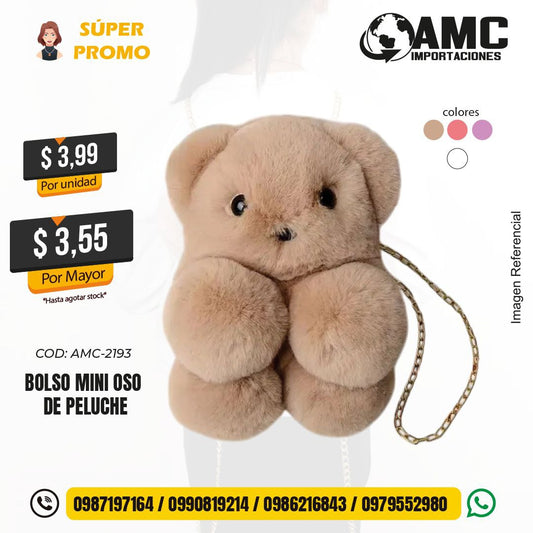 Bolso peluche normal AMC-2193