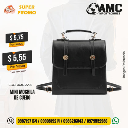 Mini mochila de cuero  AMC-2295
