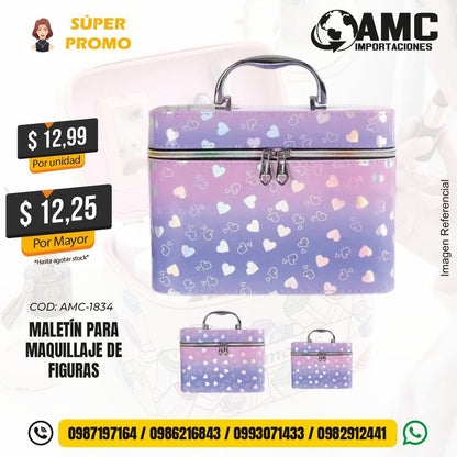 Maletín para Maquillaje de Figuras AMC-1834