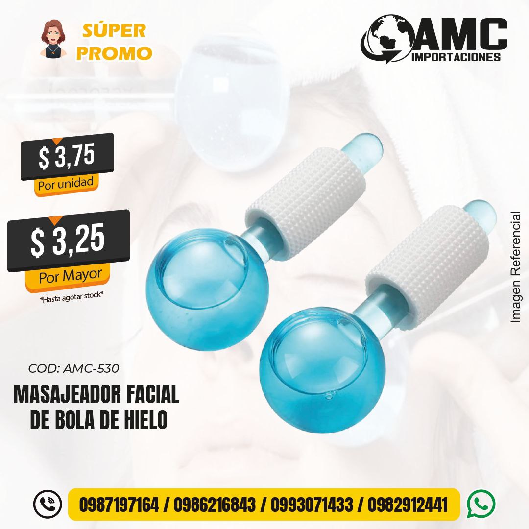 Masajeador facial de bola de hielo AMC-530