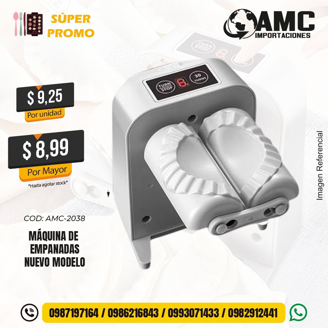 Máquina de empanadas nuevo modelo AMC-2038