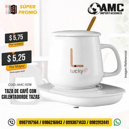 Taza de café con calentador de tazas AMC-1578