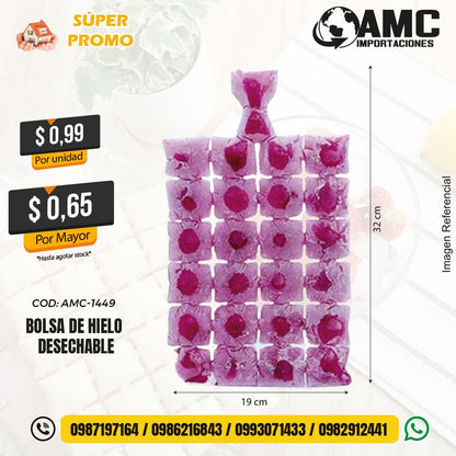 Bolsa de hielo desechable AMC-1449