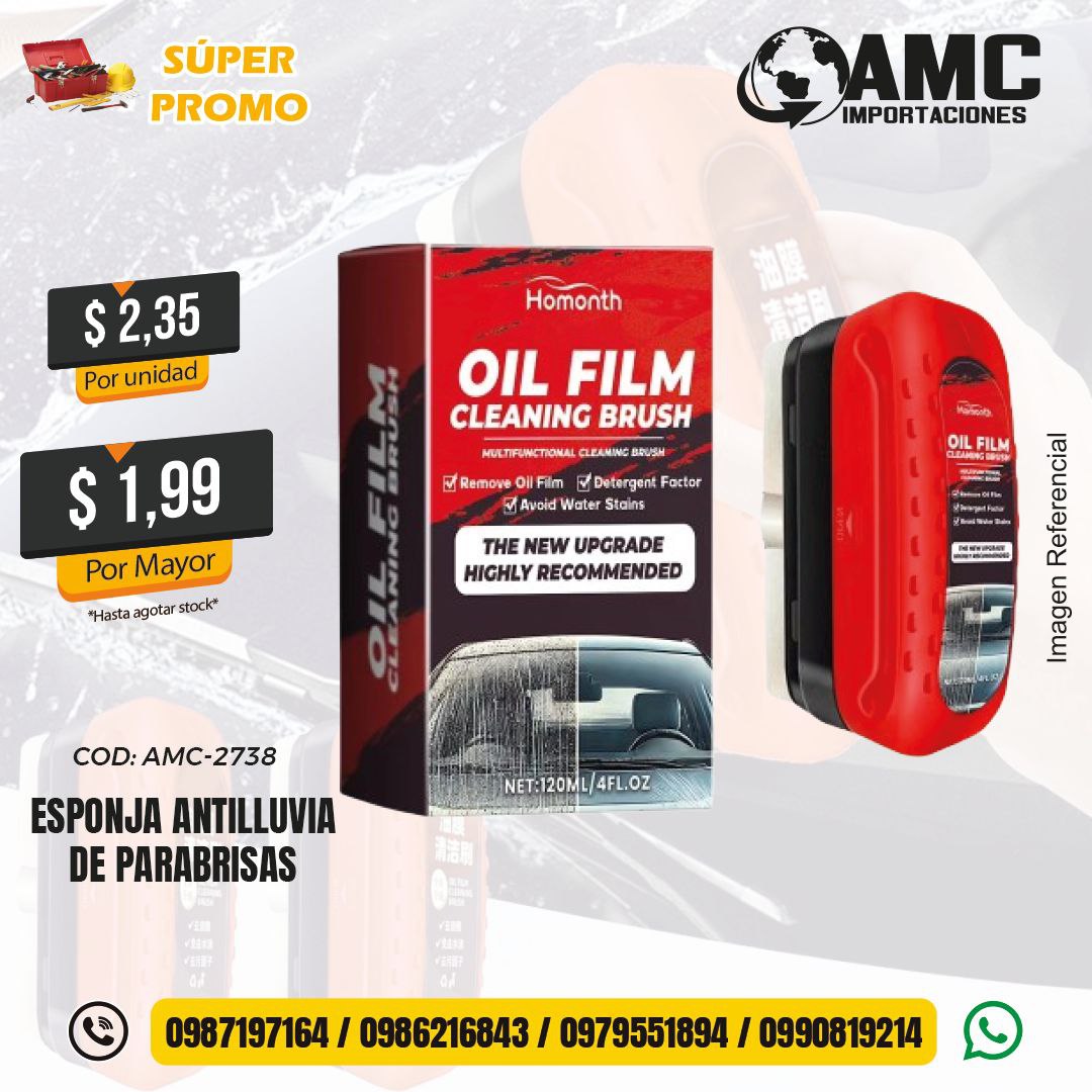 Esponja Antilluvia De Parabrisas AMC-2738