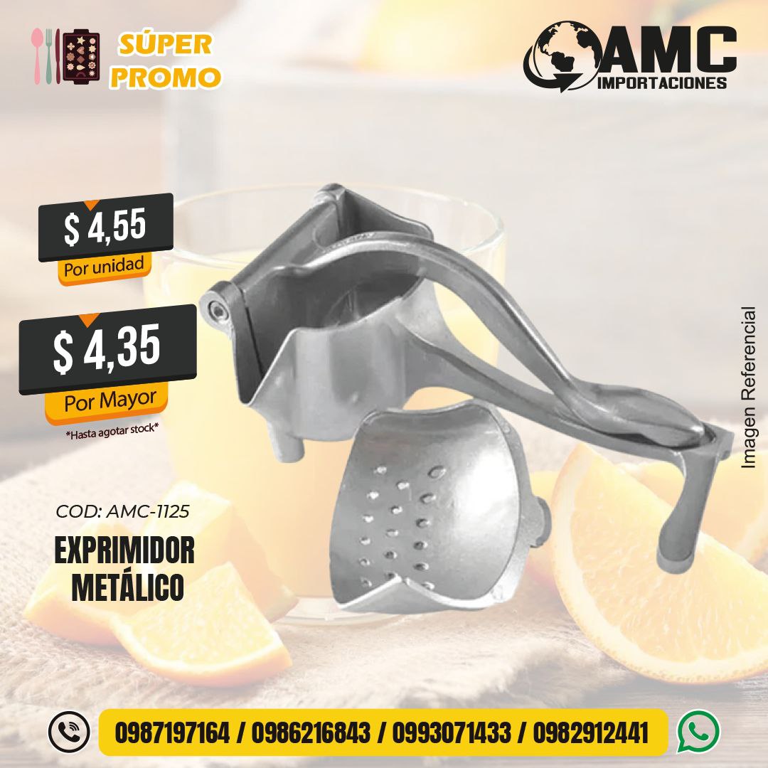 Exprimidor metálico AMC-1125