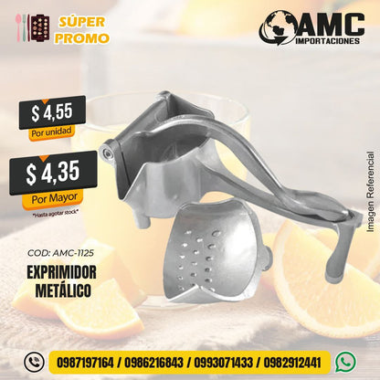Exprimidor metálico AMC-1125