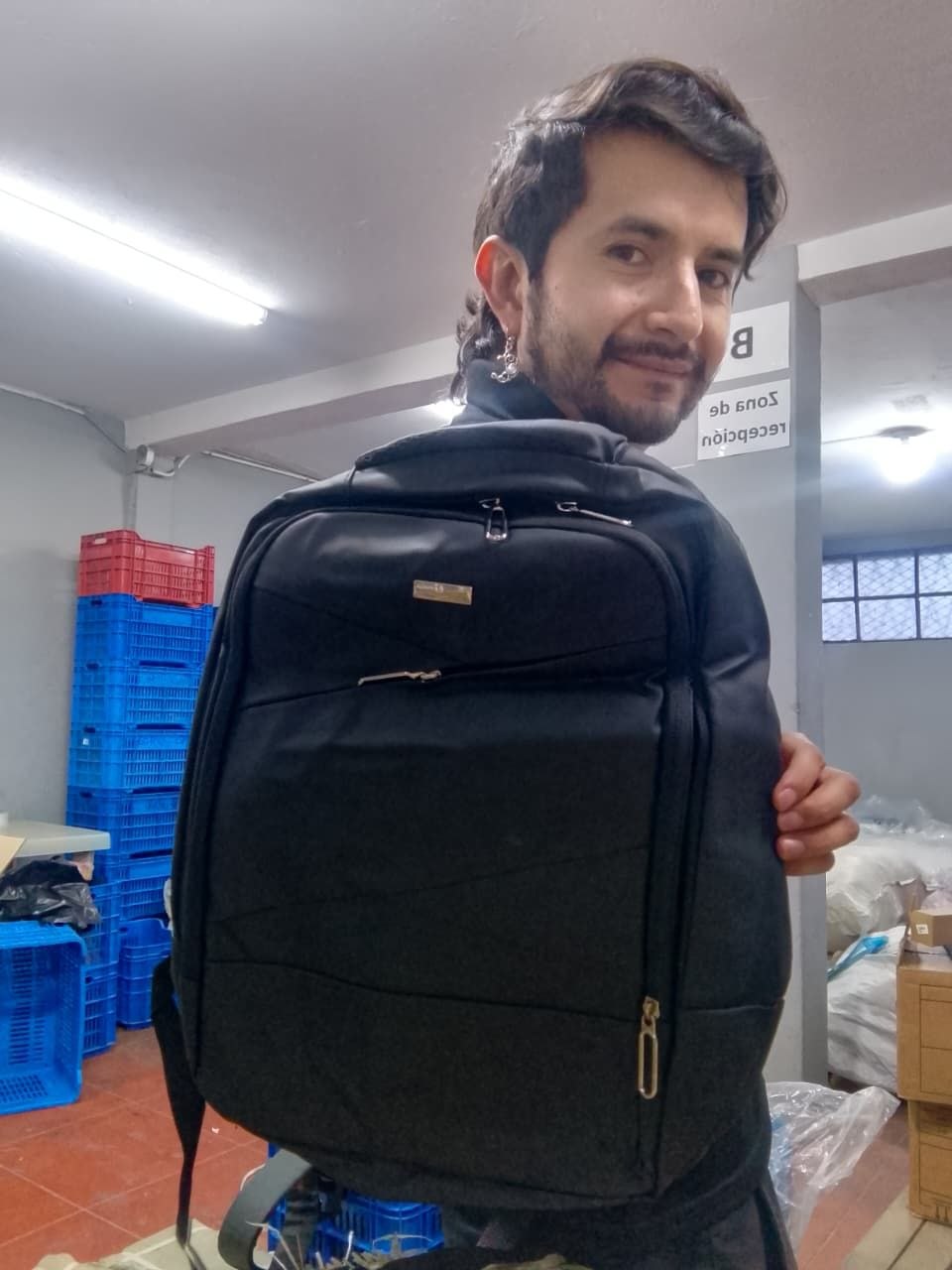Mochila ovalada 3 cierre AMC-2642