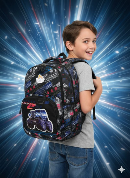 Mochila escolar 3 en 1 sin luces AMC-2635