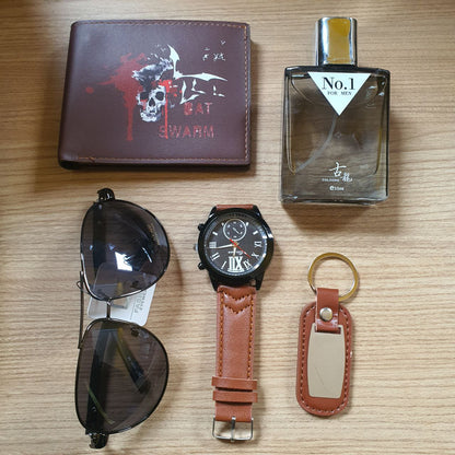 Kit de caballero + perfume 5 pcs AMC-2974